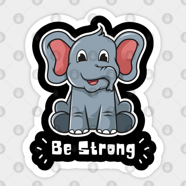 BE STRONG Sticker by DeraTobi